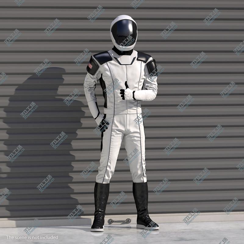 images/goods_img/202104094/3D Futuristic Astronaut Space Suit Rigged for Cinema 4D/4.jpg